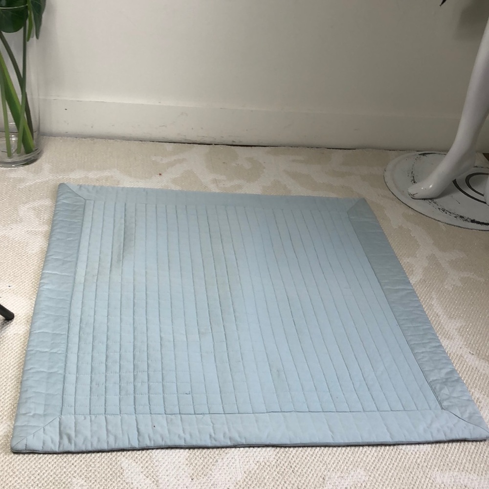 Quilted European Pillow Sham By Hotel Collection in Powder Blue - EUC💝